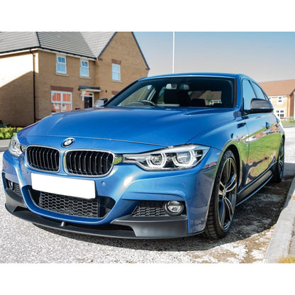 BMW 3 Series F30 F35 M Sport 2011-19 Front Splitter Lip in Matte Black - TMC Motorsport