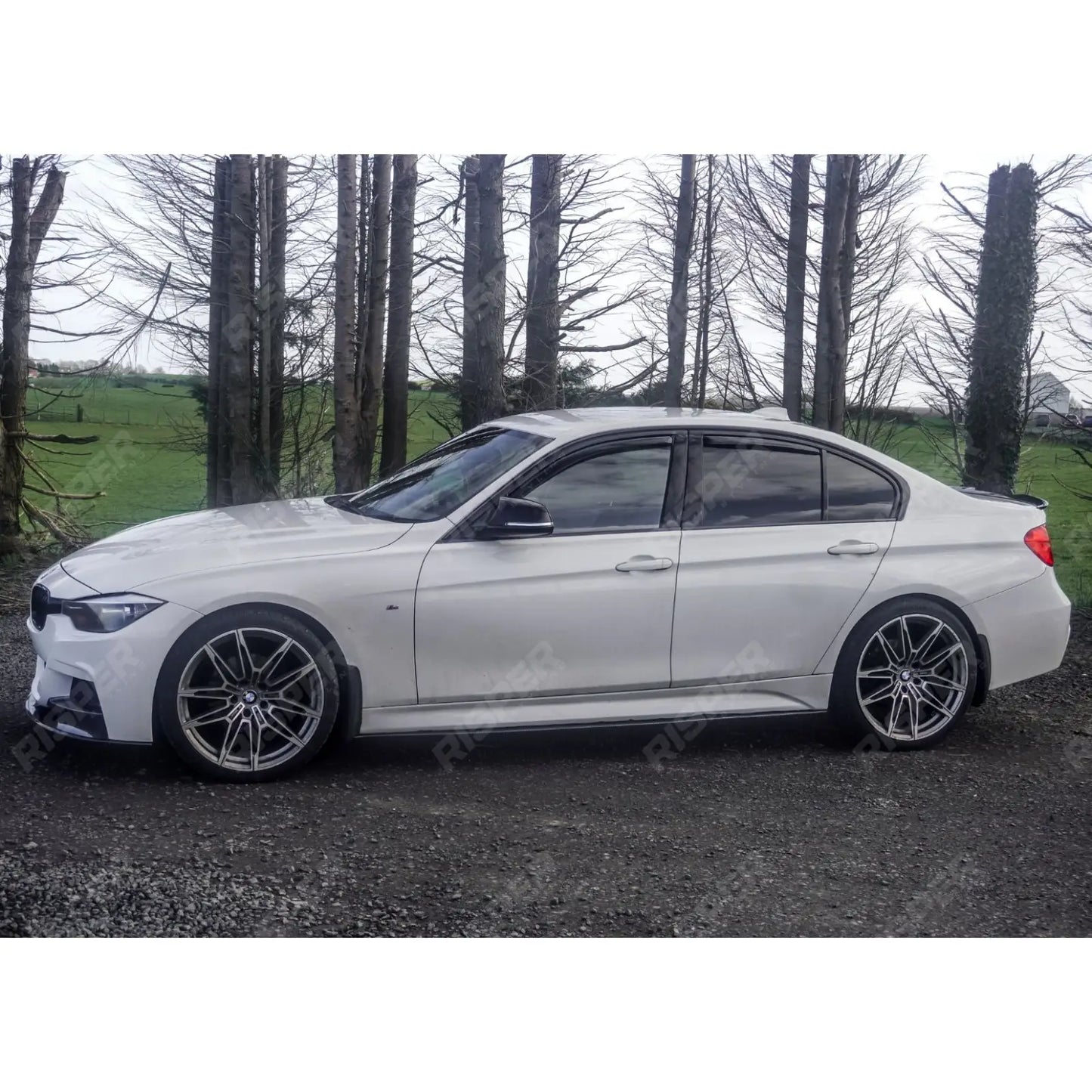 BMW 3 Series F30 F35 M Sport Side Skirt Splitters - Carbon Style