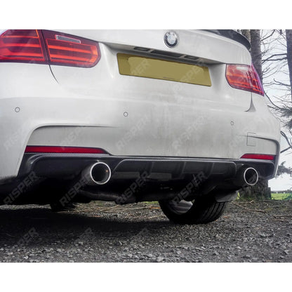 BMW 3 Series F30 M Sport 2012-2018 Carbon Look Full Aero Body Kit - Diffuser 0___0