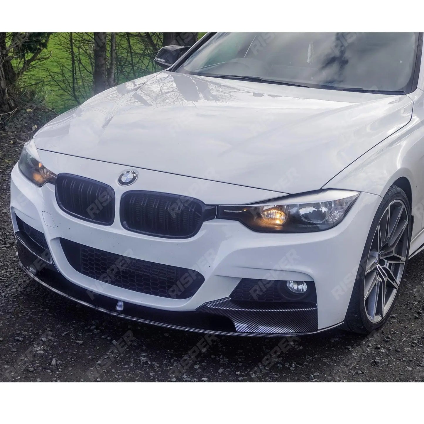 BMW 3 Series F30 M Sport 2012-2018 Carbon Look Full Aero Body Kit - Diffuser 0___0