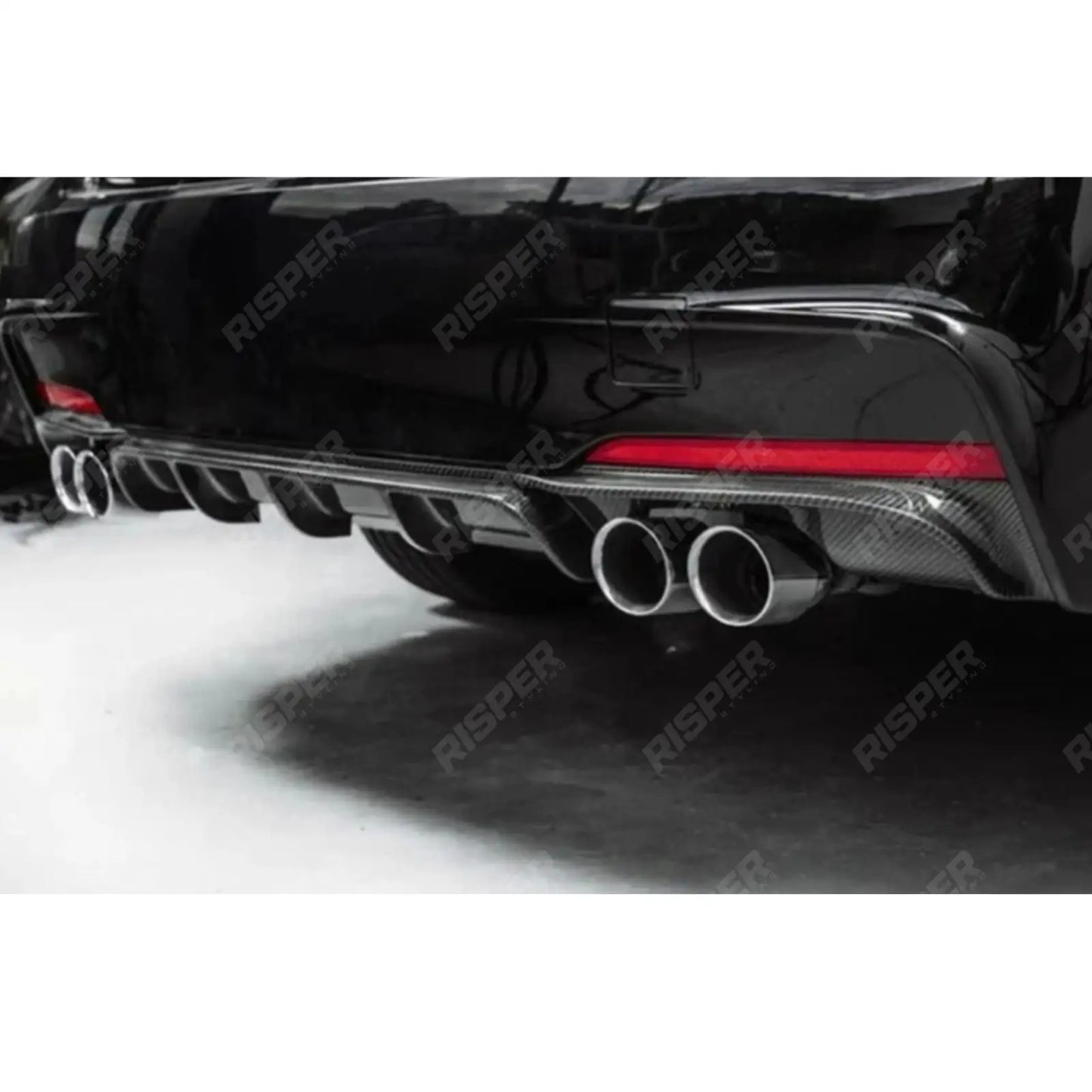 BMW 3 Series F30 M Sport 2012-2018 Carbon Look Full Aero Body Kit - Diffuser 00__00