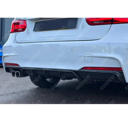 BMW 3 Series F30 M Sport 2012-2018 Carbon Look Full Aero Body Kit - Diffuser 00___