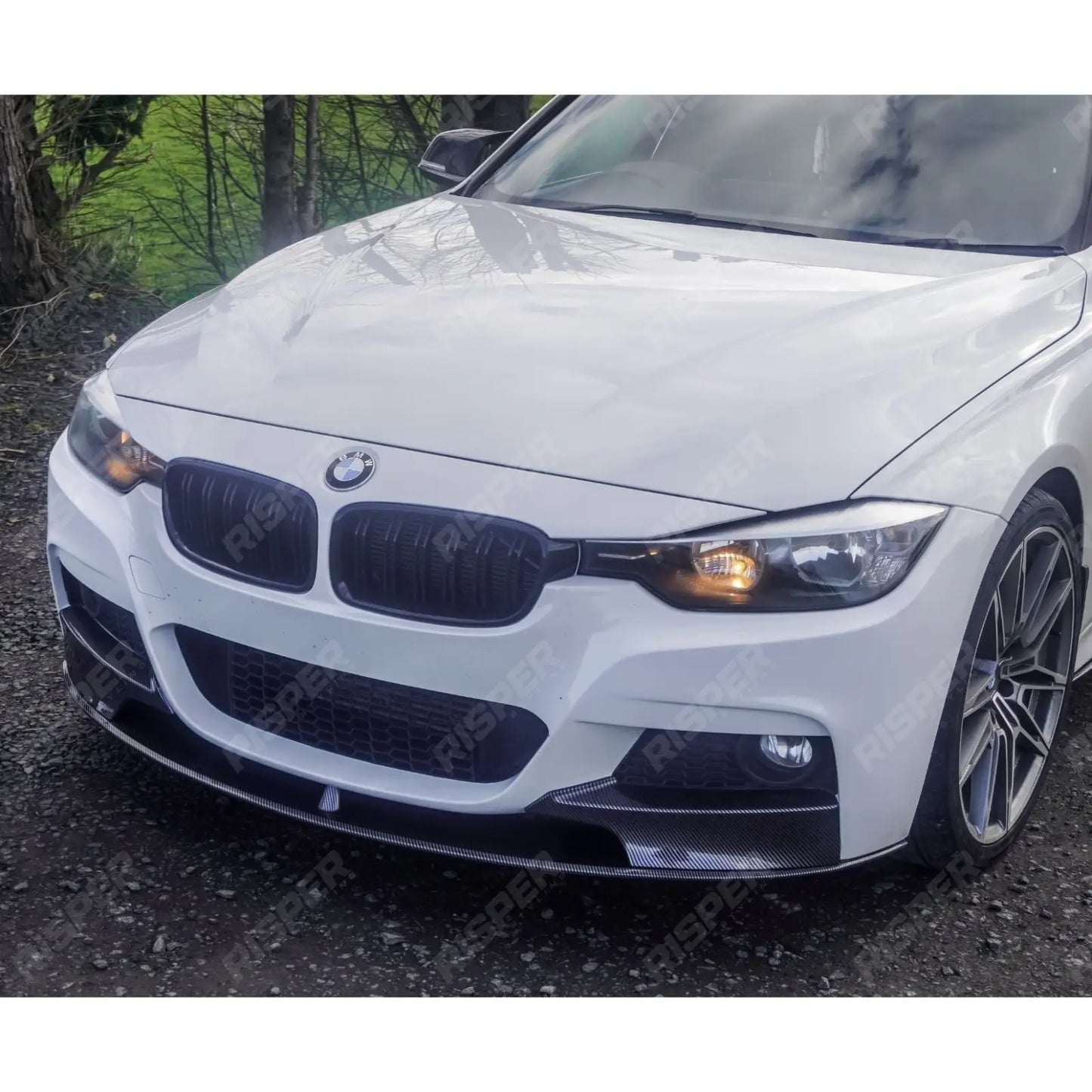 BMW 3 Series F30 M Sport 2012-2018 Carbon Look Full Aero Body Kit - Diffuser 00___