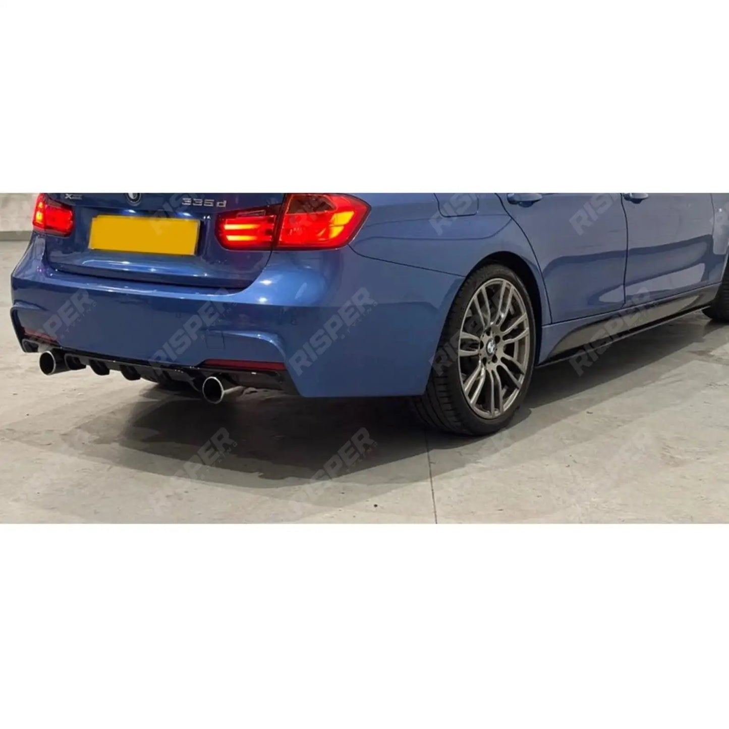 BMW 3 Series F30 M Sport 2012-2018 Gloss Black Full Aero Body Kit - Diffuser 0___0