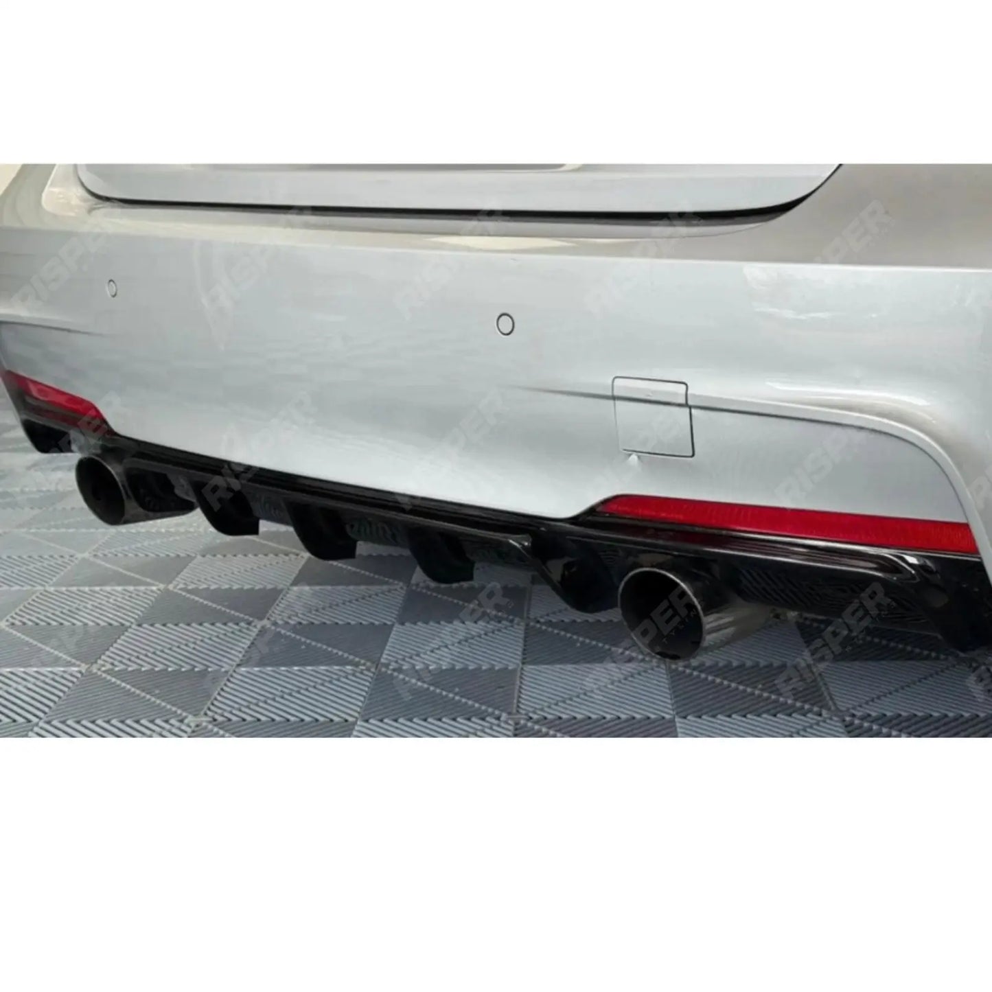 BMW 3 Series F30 M Sport 2012-2018 Gloss Black Full Aero Body Kit - Diffuser 0___0