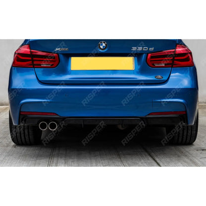 BMW 3 Series F30 M Sport 2012-2018 Gloss Black Full Aero Body Kit - Diffuser 00___