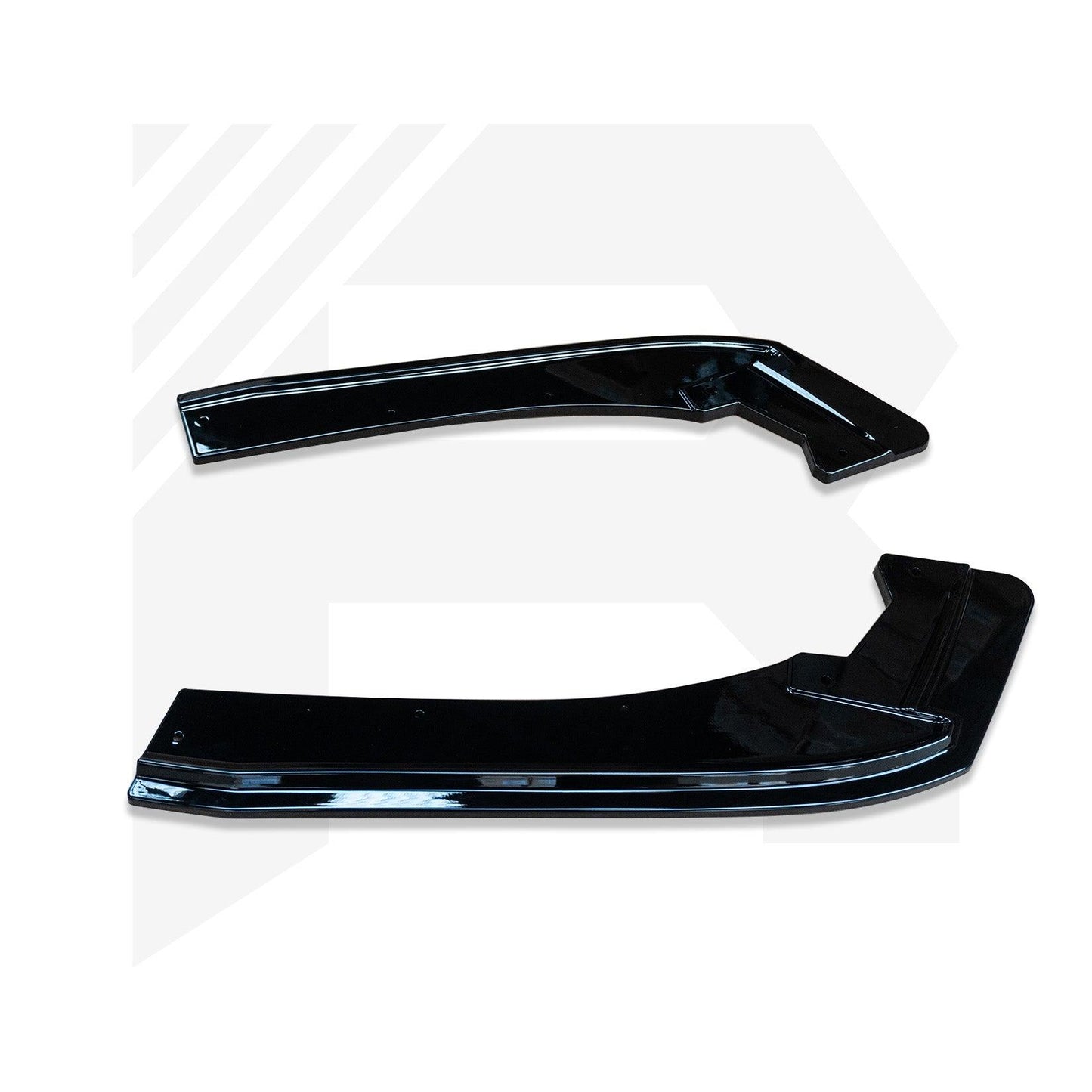 BMW 3 Series F30 M Sport 2012-2018 Gloss Black Rear Bumper Side Splitters - TMC Motorsport