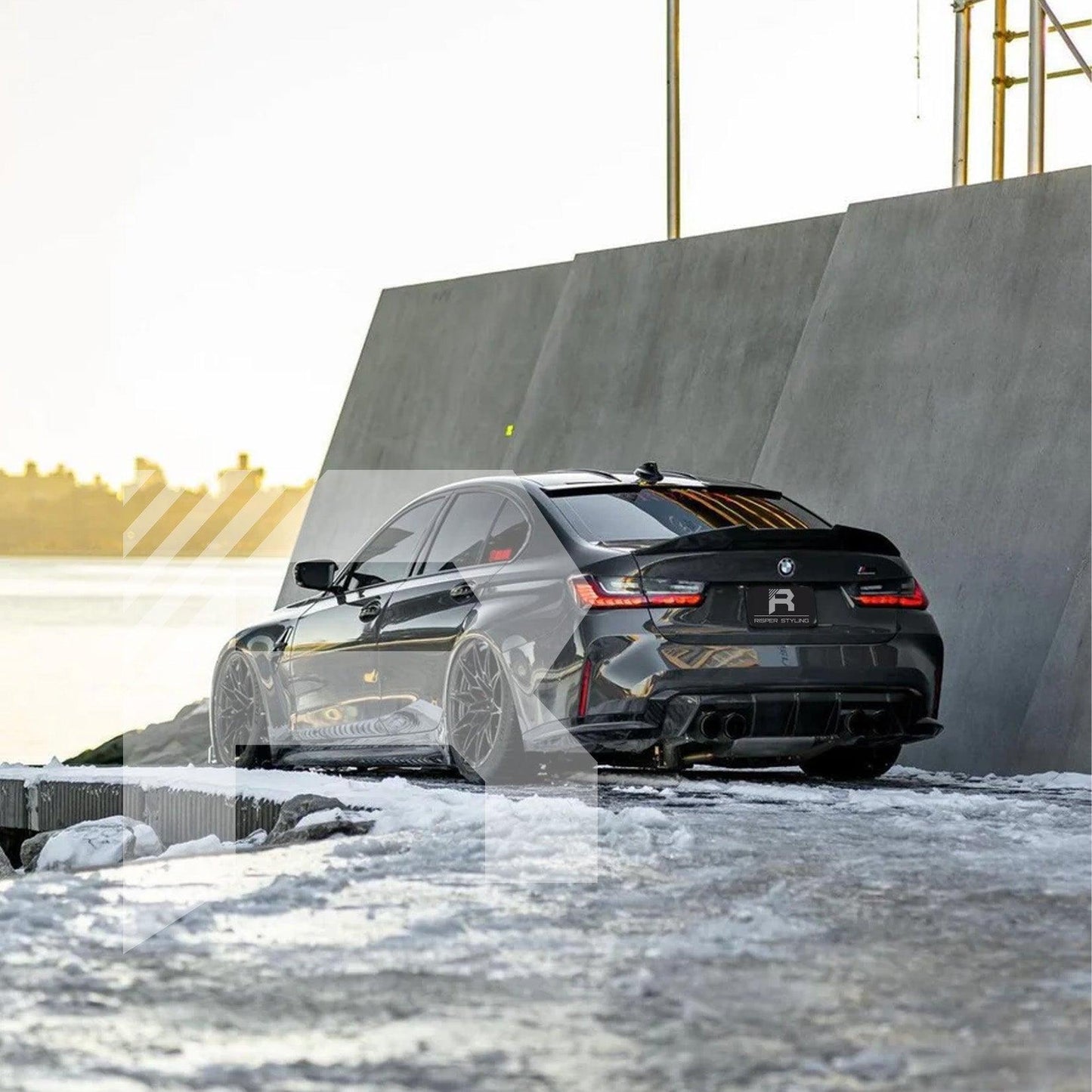 BMW 3 Series G20 2018+ Carbon Look PSM Style Ducktail Spoiler - TMC Motorsport