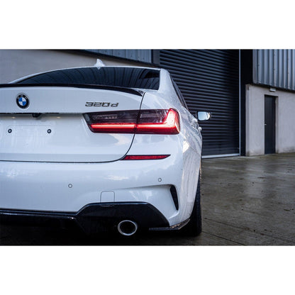 BMW 3 Series G20 G28 2018+ Gloss Black Rear Spats Extensions for M Sport Bumper - TMC Motorsport