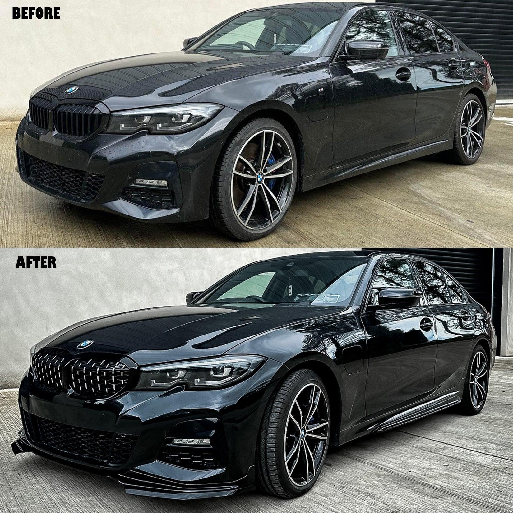 BMW 3 Series G20 G28 M Sport 2018+ Gloss Black Aero Kit Lip Package - TMC Motorsport