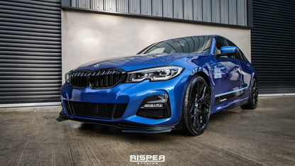 BMW 3 Series G20 G28 M Sport 2018+ Gloss Black Aero Kit Lip Package - TMC Motorsport