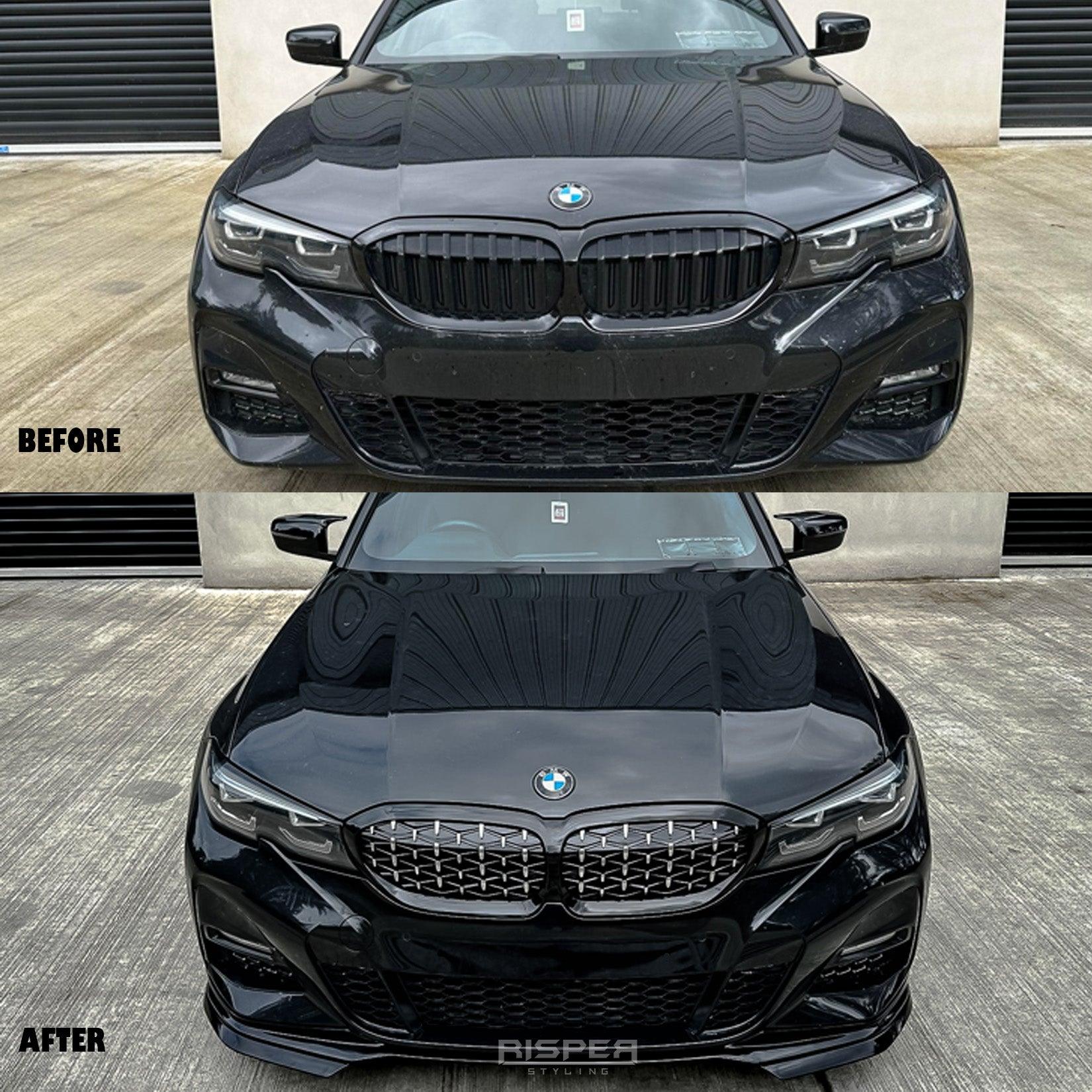 BMW 3 Series G20 G28 M Sport 2018+ Gloss Black Aero Kit Lip Package - TMC Motorsport