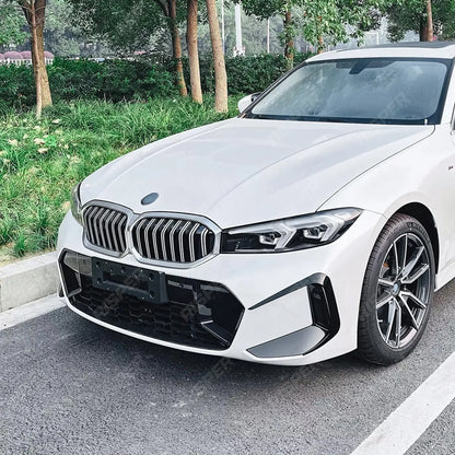 BMW 3 SERIES G20 (LCI) 2023+ FRONT BUMPER CANARDS IN GLOSS BLACK
