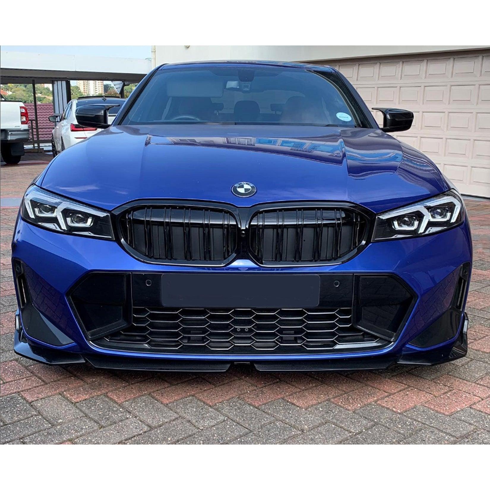 BMW 3 Series G20 LCI M Sport Facelift 2022+ Gloss Black Front Splitter Lip - TMC Motorsport