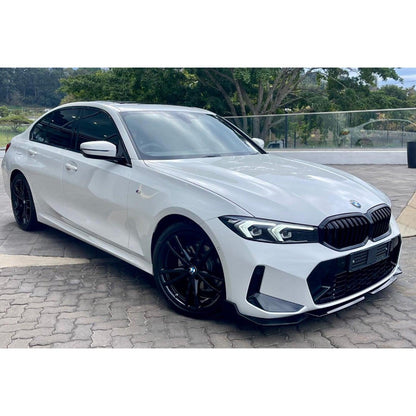 BMW 3 Series G20 LCI M Sport Facelift 2022+ Gloss Black Front Splitter Lip - TMC Motorsport