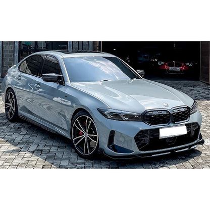 BMW 3 Series G20 LCI M Sport Facelift 2022+ Gloss Black Front Splitter Lip - TMC Motorsport