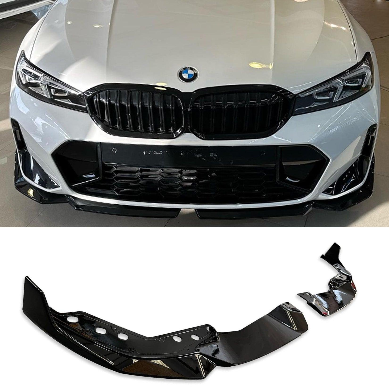 BMW 3 Series G20 LCI M Sport Facelift 2022+ Gloss Black Front Splitter Lip - TMC Motorsport