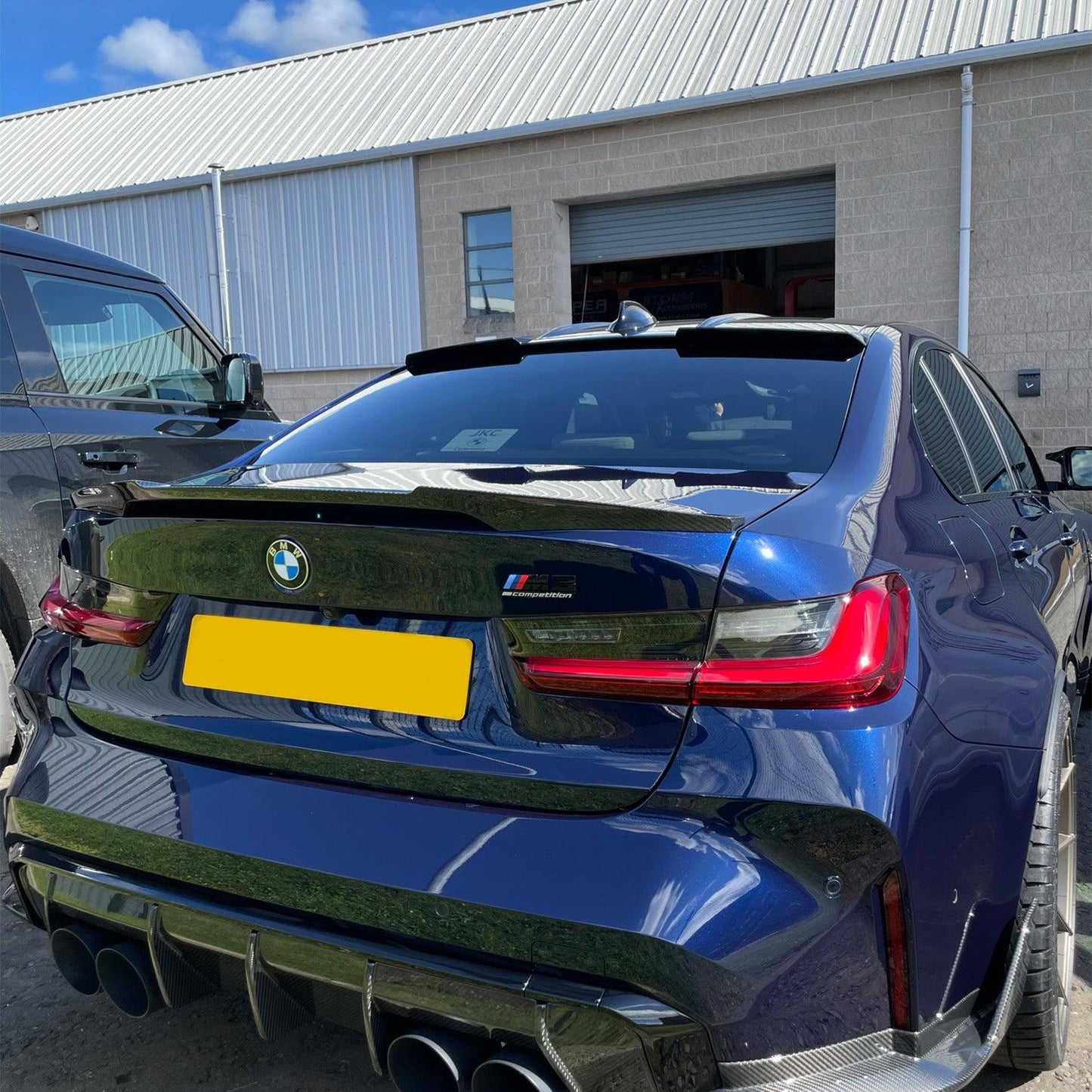 BMW 3 Series G20 M3 G80 2018+ Gloss Black Rear Upper Window Spoiler - TMC Motorsport