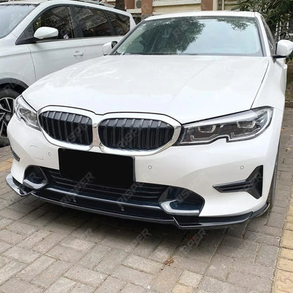 BMW 3 SERIES G20 PRE LCI 2019-2022 STANDARD (NON M SPORT) FRONT SPLITTER IN GLOSS BLACK