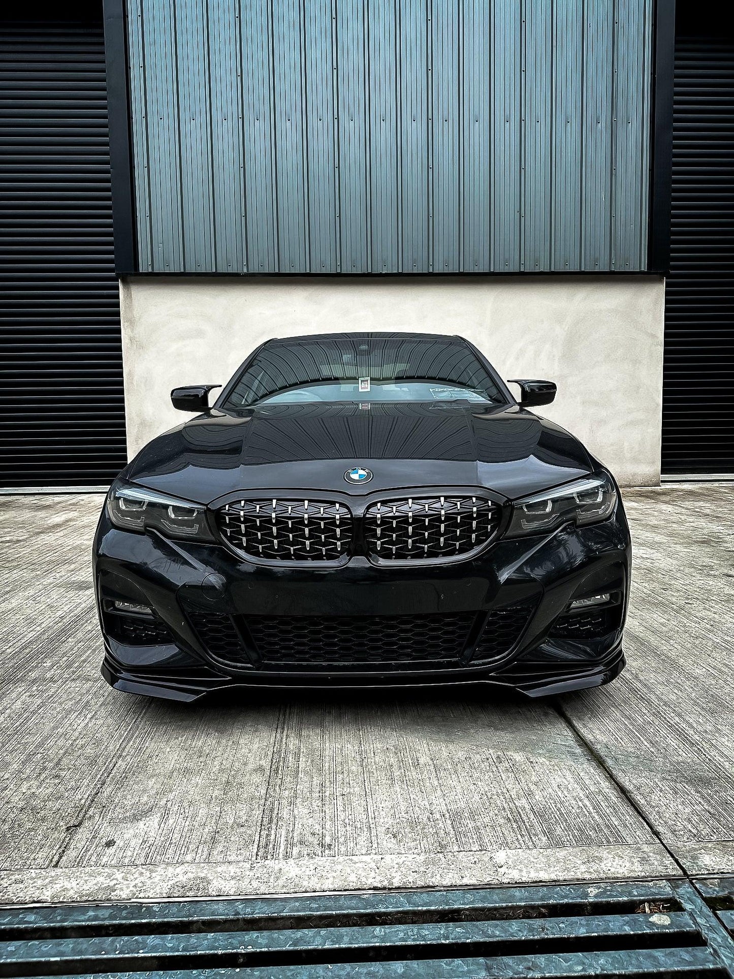 BMW 3 Series G20/G21 2018-2021 (pre-lci) Diamond Style Front Grill Gloss Black & Silver - TMC Motorsport