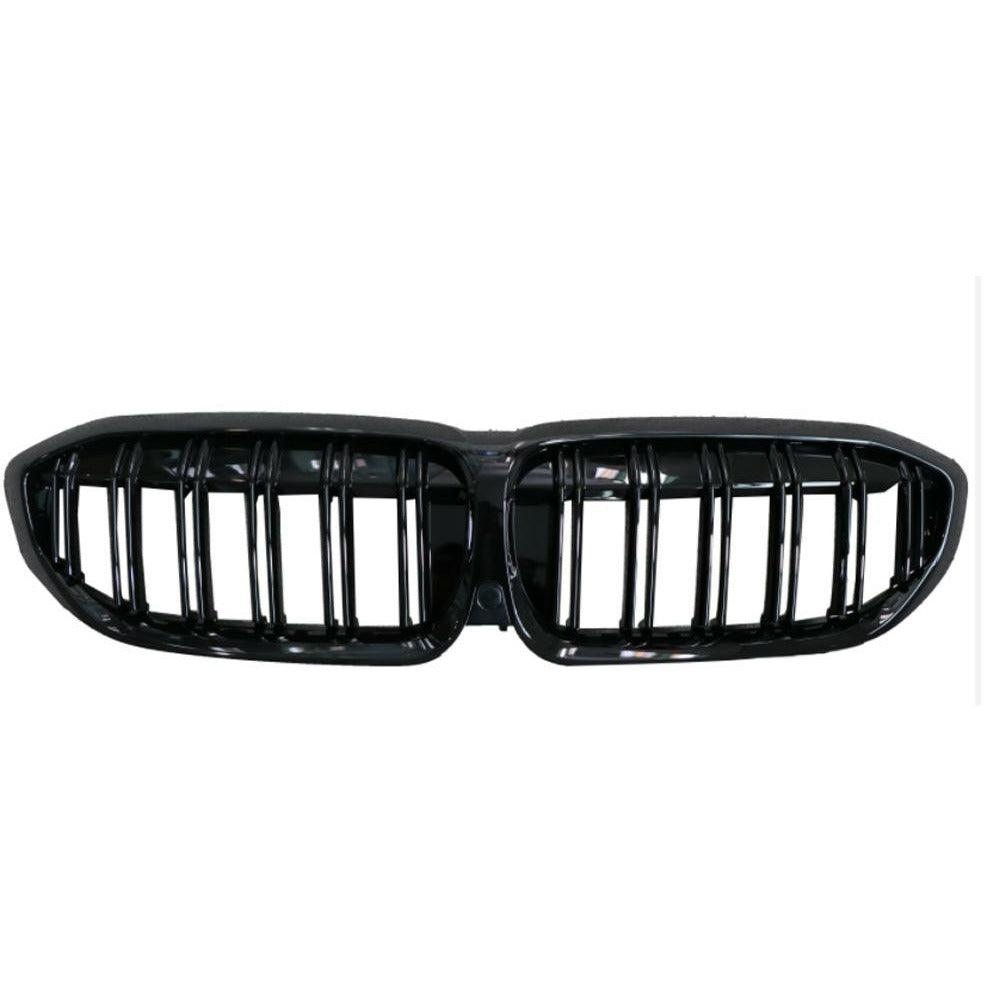 BMW 3 Series G20/G21 2018-2021 (pre-lci) M3 Style Front Grill Gloss Black Double Slat - TMC Motorsport