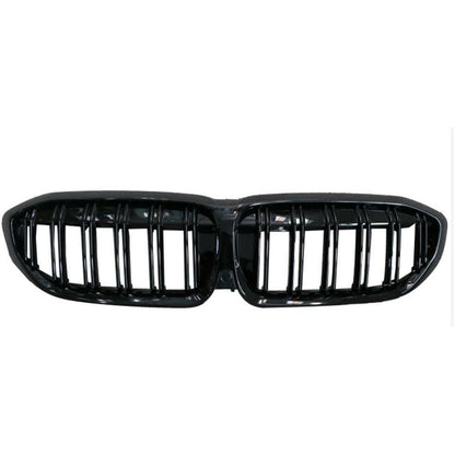 BMW 3 Series G20/G21 2018-2021 (pre-lci) M3 Style Front Grill Gloss Black Double Slat - TMC Motorsport