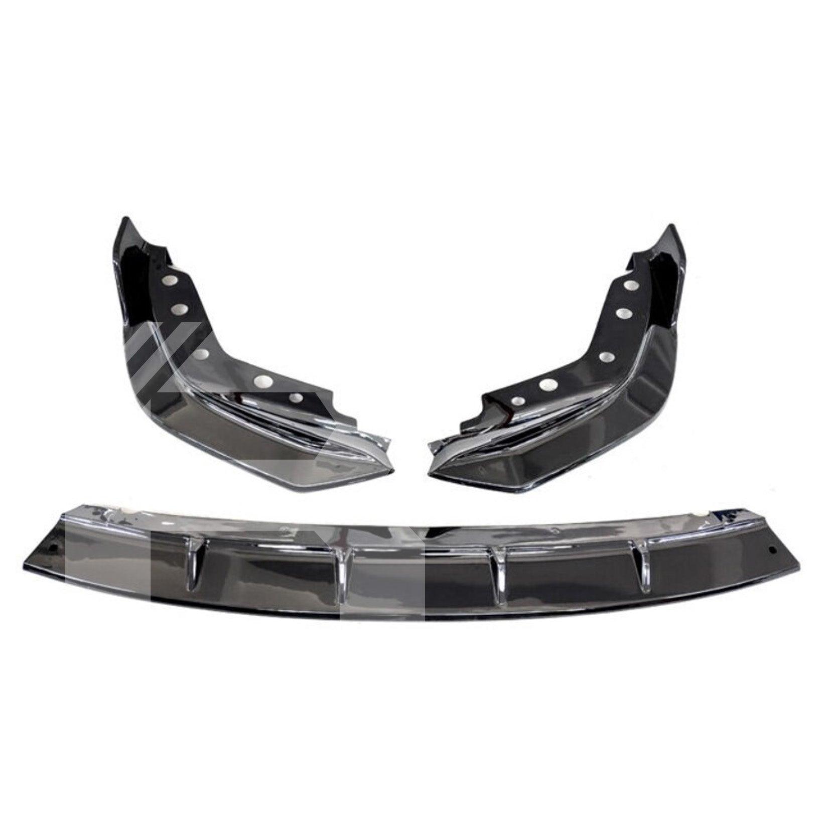 BMW 3 Series M Sport G20 2018-2022 (Pre-LCI) Gloss Black 3-Piece Front Splitter V2 - TMC Motorsport