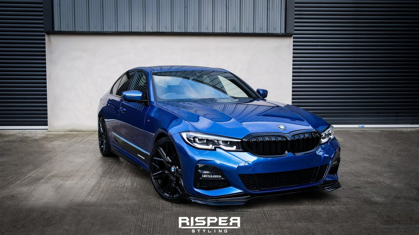 BMW 3 Series M Sport G20/G21 2018-2021 (pre-lci) Front Splitter Lip Gloss Black - TMC Motorsport