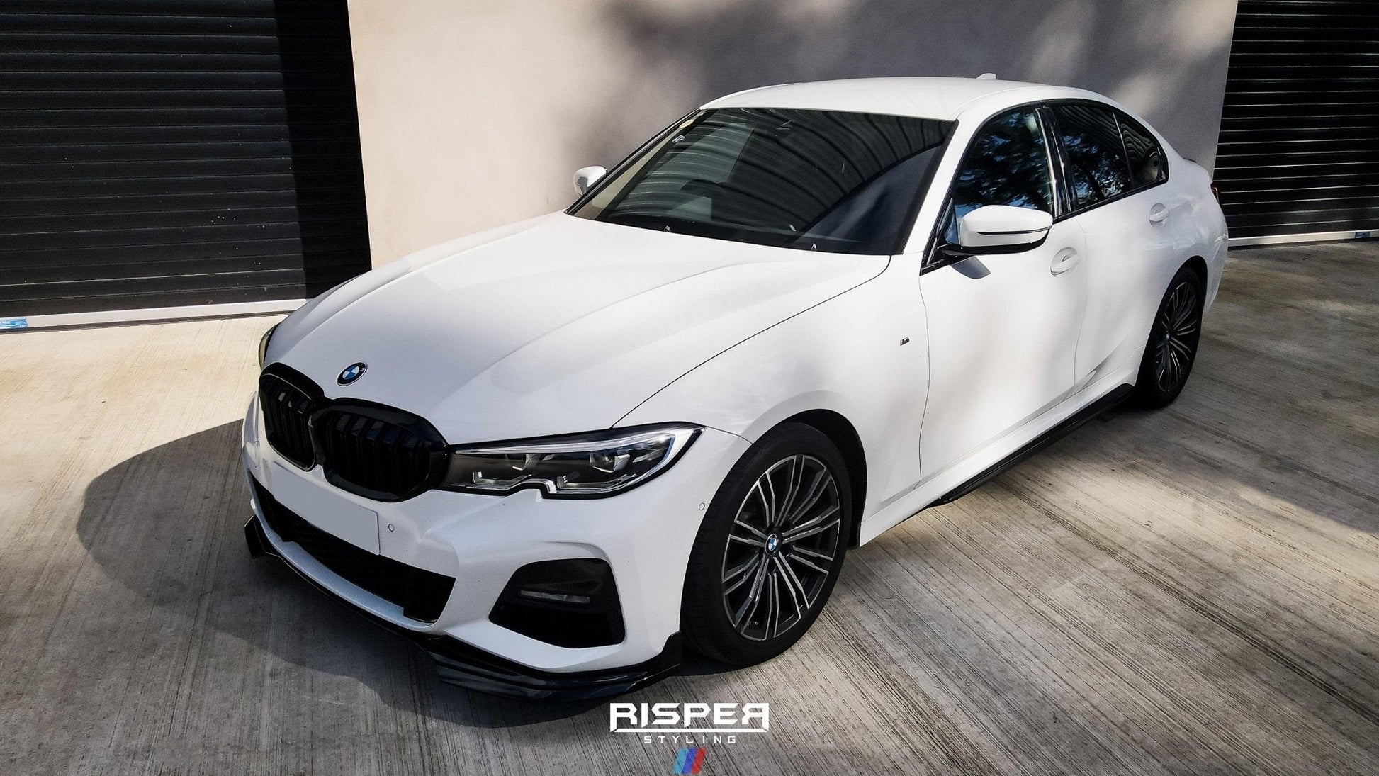 BMW 3 Series M Sport G20/G21 2018-2021 (pre-lci) Front Splitter Lip Gloss Black - TMC Motorsport