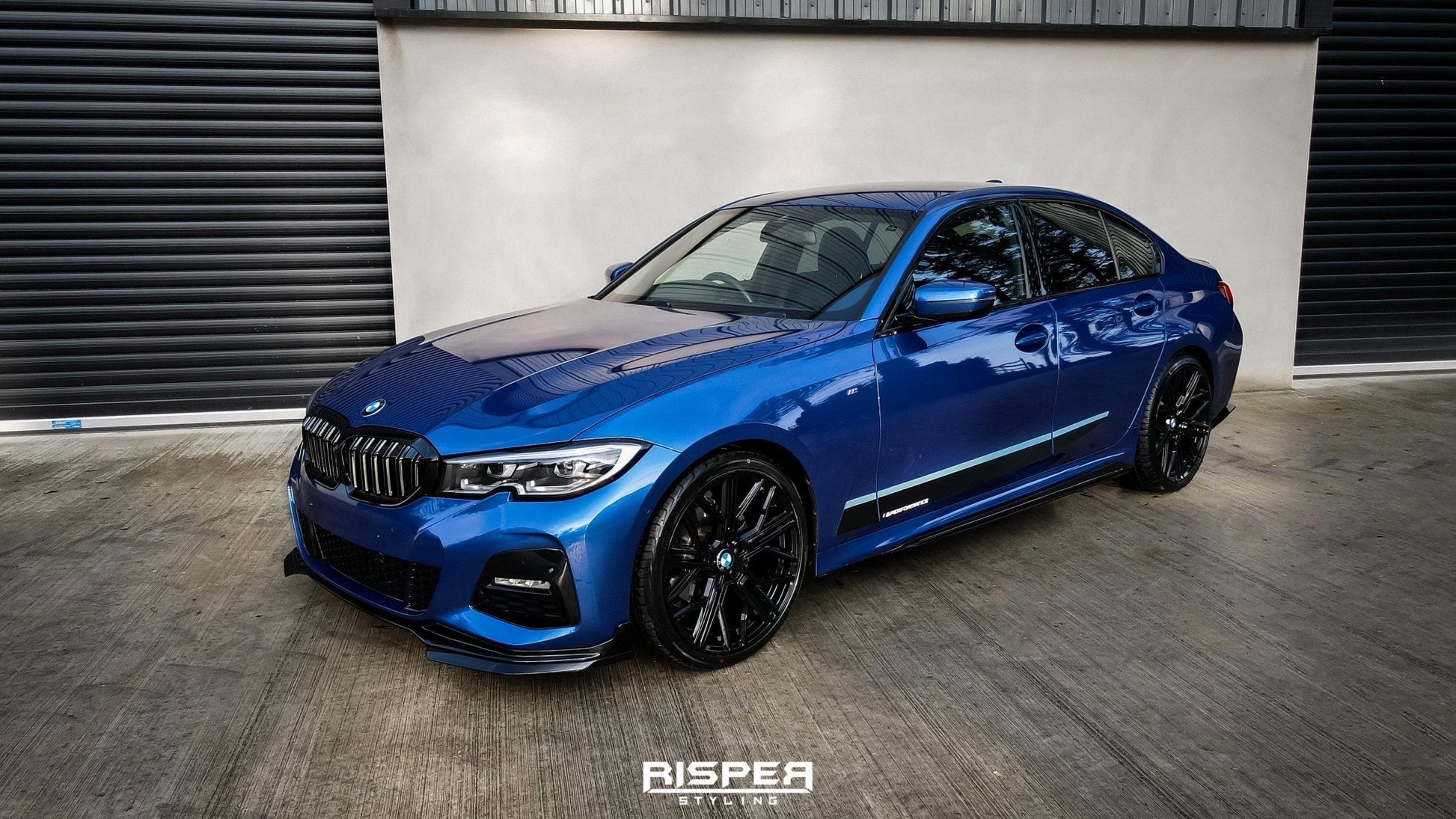 BMW 3 Series M Sport G20/G21 2018-2021 (pre-lci) Front Splitter Lip Gloss Black - TMC Motorsport