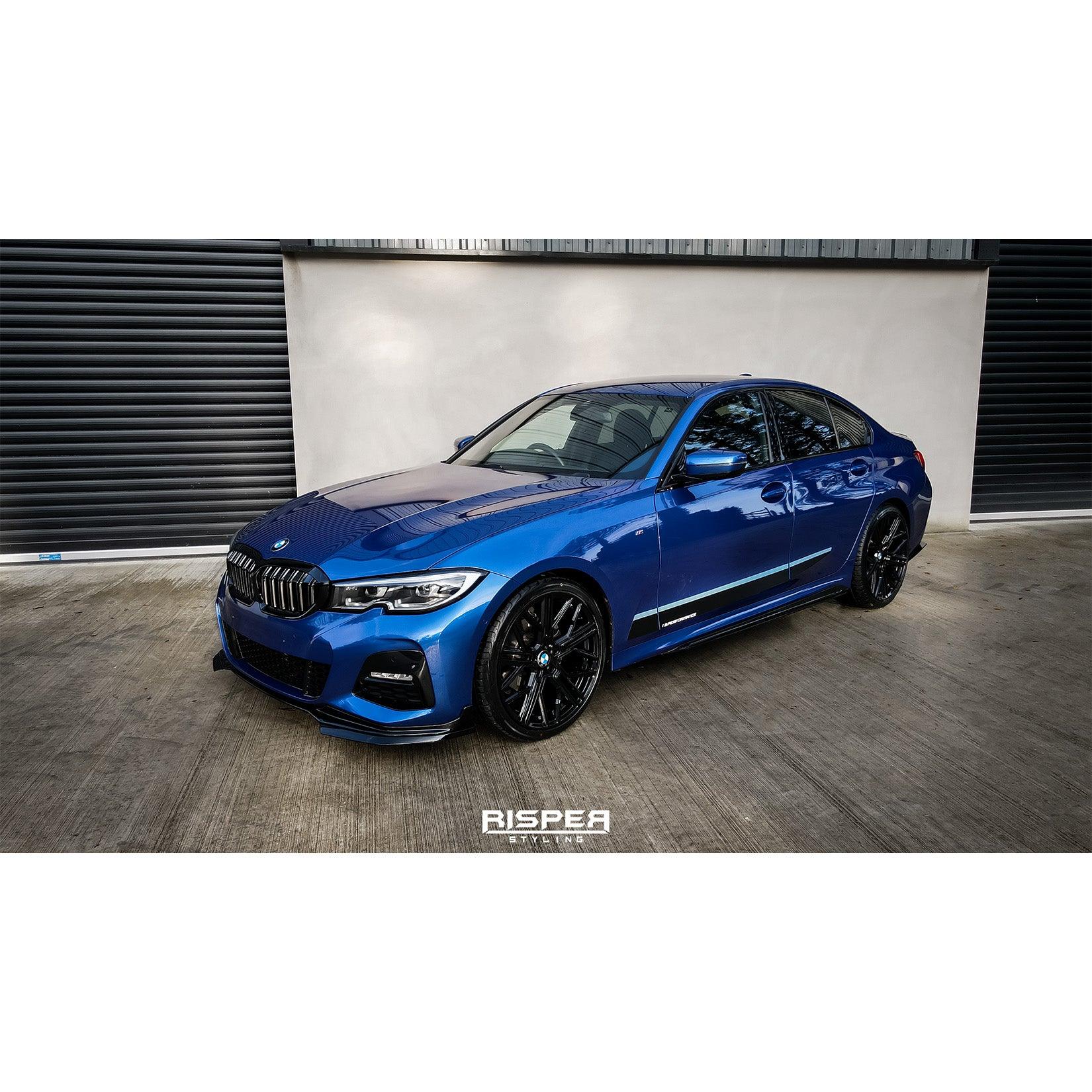 BMW 3 Series M Sport G20/G21 2018+ Gloss Black M Performance Side Door Stickers - TMC Motorsport
