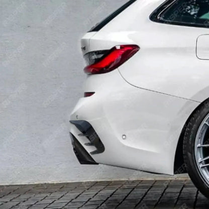 BMW 3 SERIES TOURING G21 2019-2022 REAR BUMPER SPORT VENTS IN GLOSS BLACK