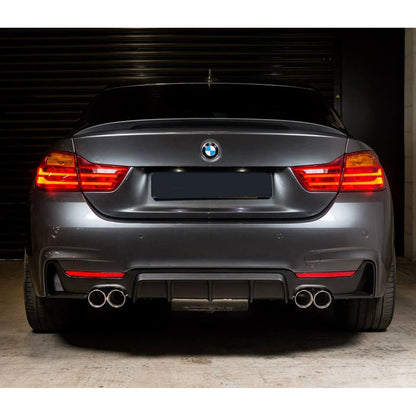 Bmw 4 Series F32 F36 M Sport 2014-2020 Rear Diffuser 00__00 In Matte Black - TMC Motorsport