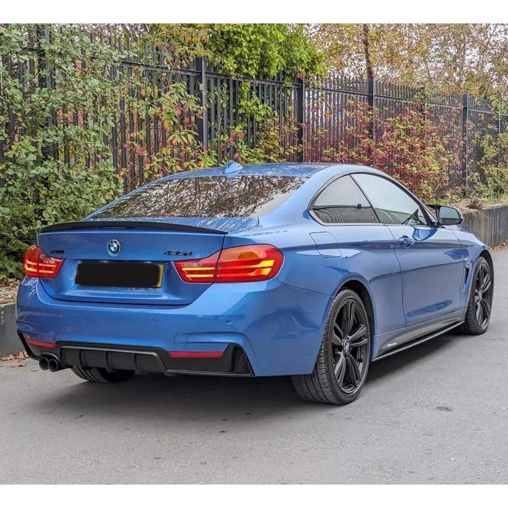 Bmw 4 Series F32 F36 M Sport 2014-2020 Rear Diffuser In Matte Black 00___ - TMC Motorsport