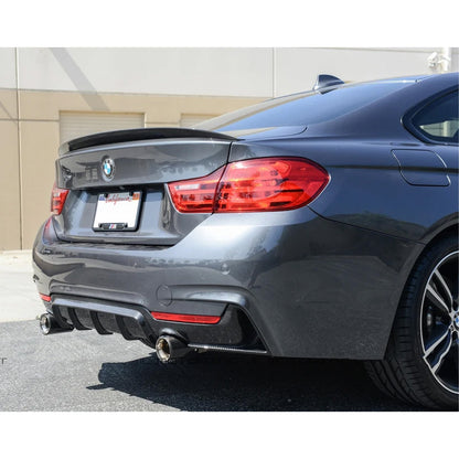 BMW 4 Series F32 F36 M Sport - Dual Exit Rear Diffuser in Carbon Look - TMC Motorsport