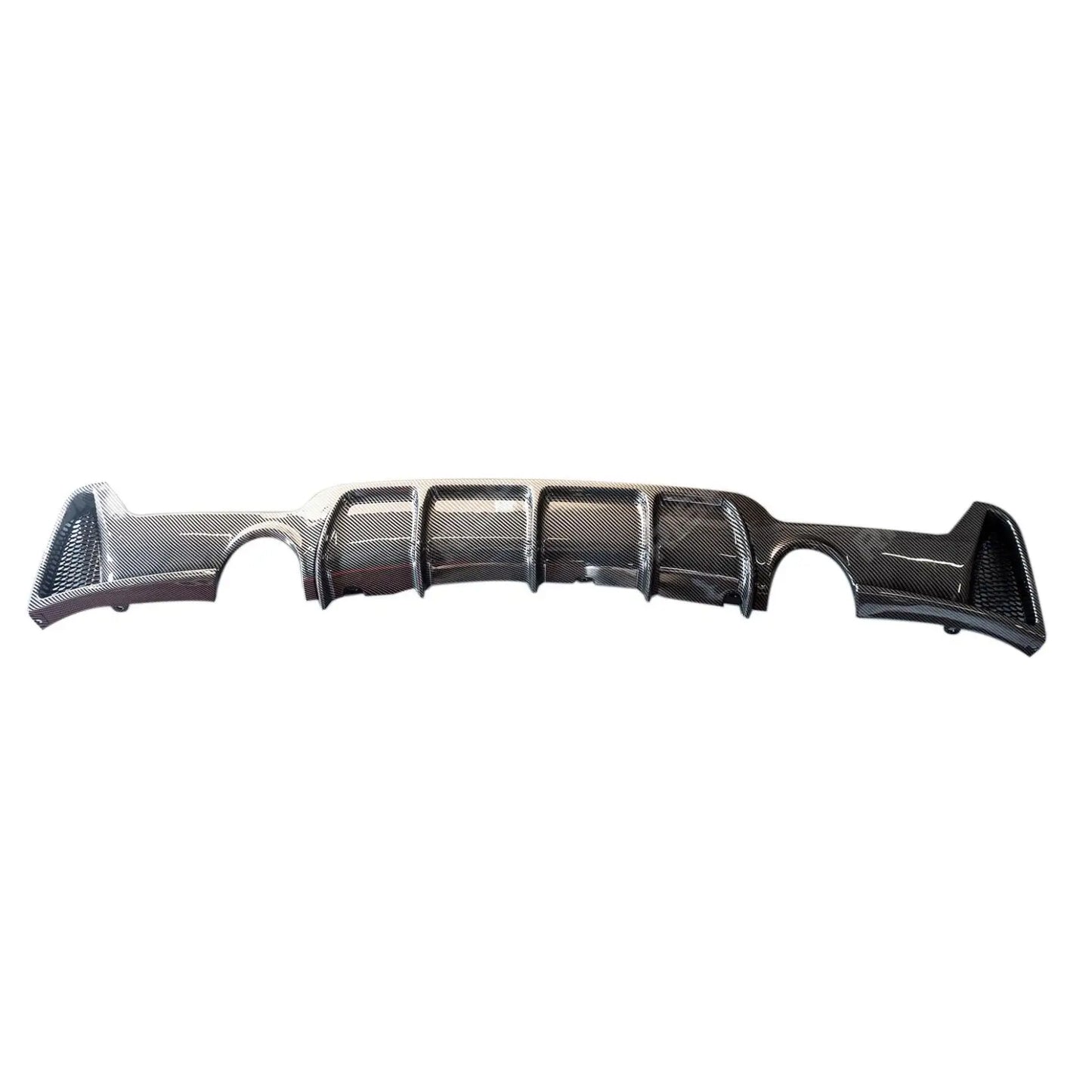 BMW 4 Series F32 F36 M Sport - Dual Exit Rear Diffuser in Carbon Look
