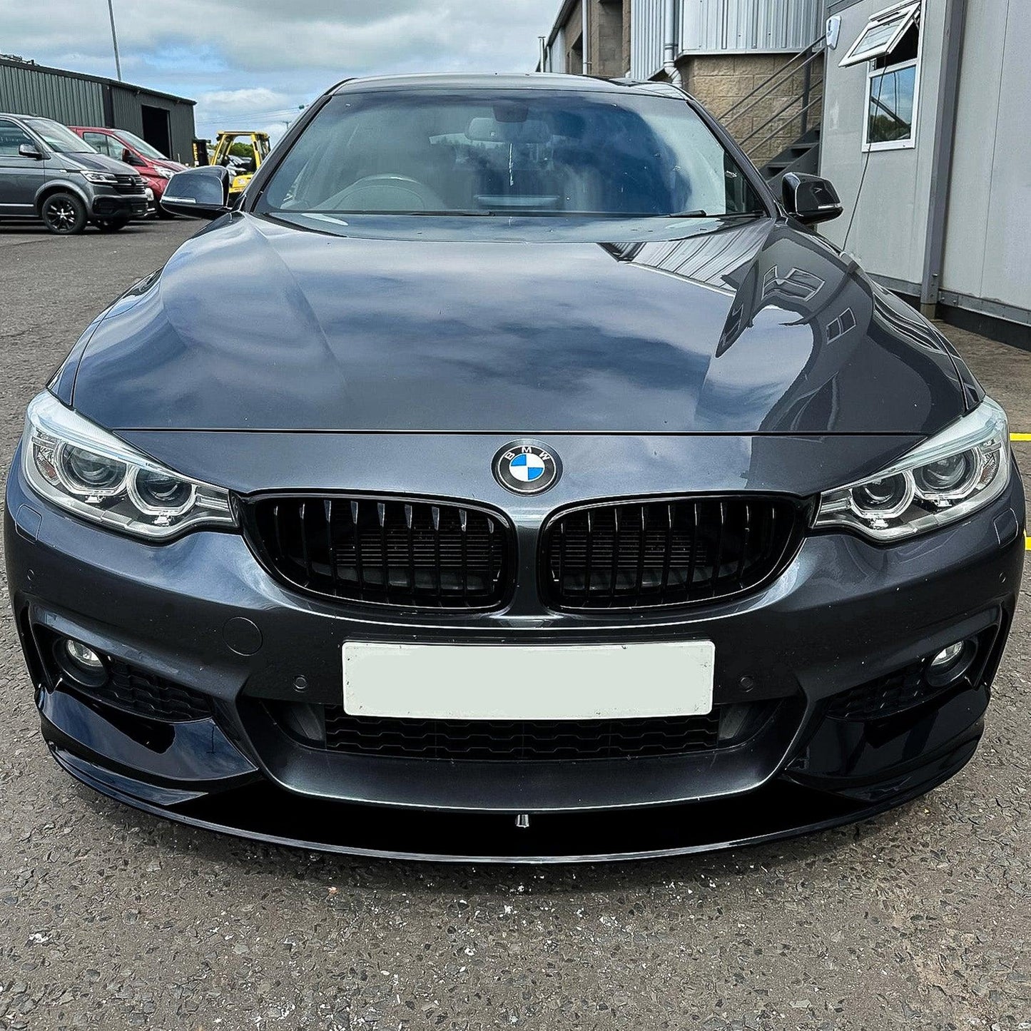 BMW 4 Series F32/F36 M Sport Front Splitter in Gloss Finish - TMC Motorsport