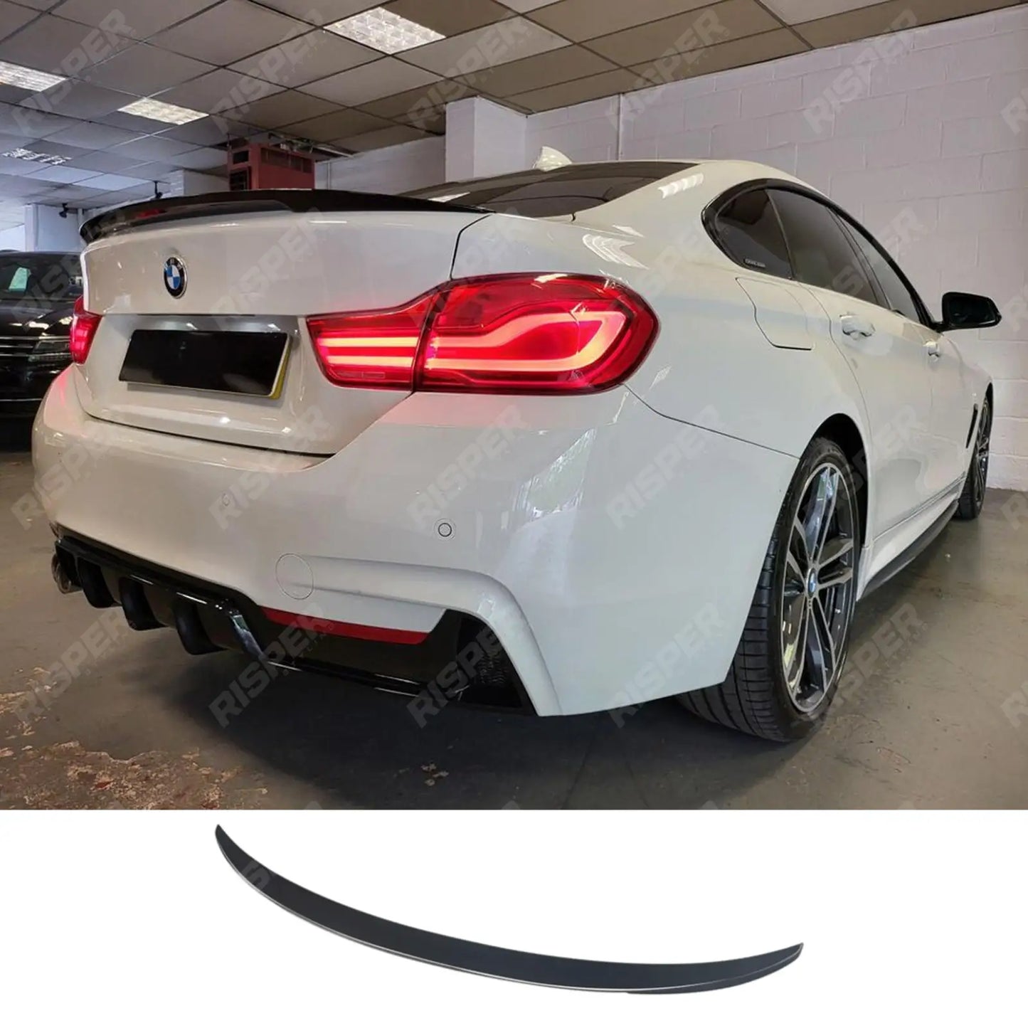 Bmw 4 Series F36 2014-2020 Gran Coupe - MP Style Rear Spoiler In Gloss Black