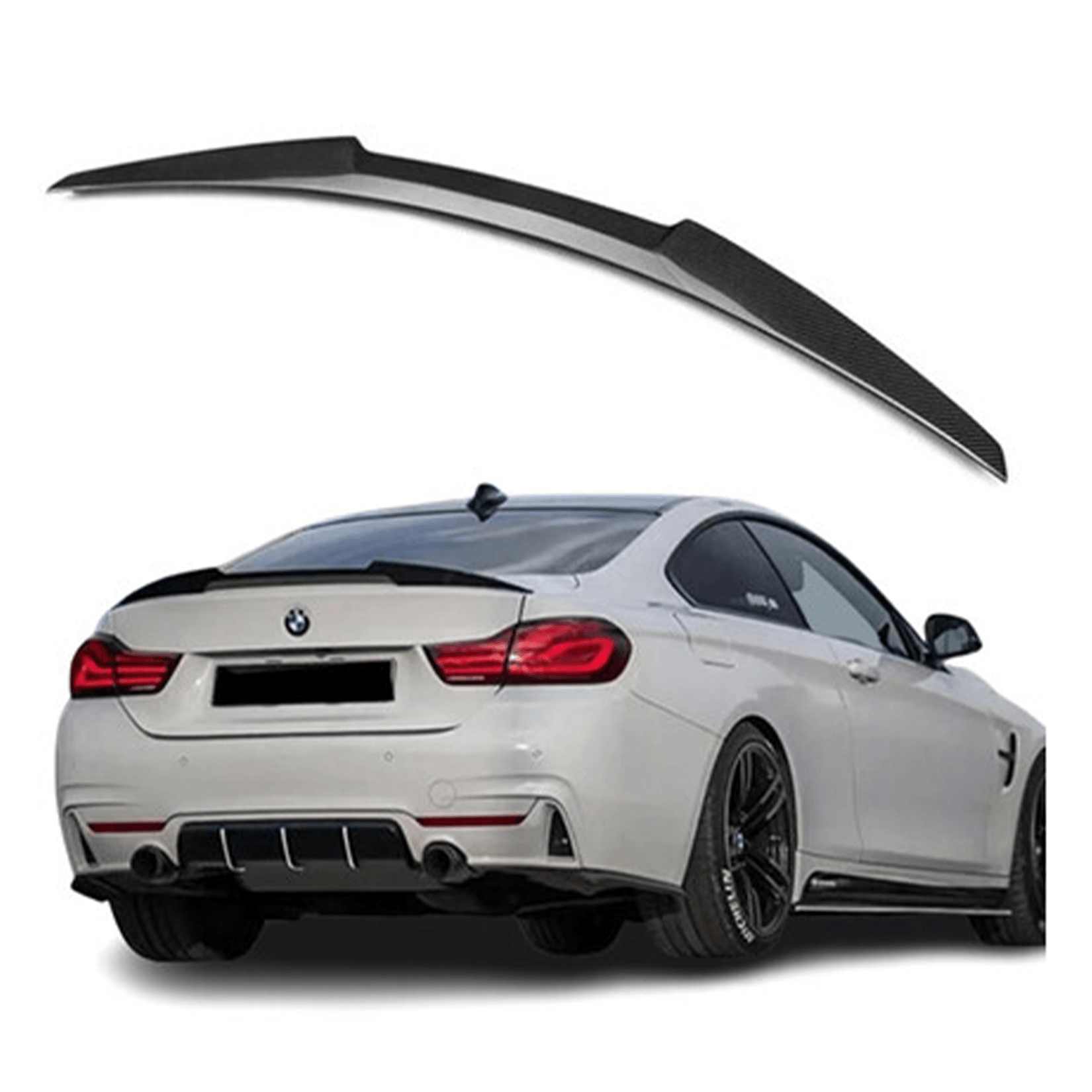 Bmw 4 Series F36 M Sport 2014-2020 Gran Coupe - M4 Style Rear Spoiler In Carbon Look - TMC Motorsport