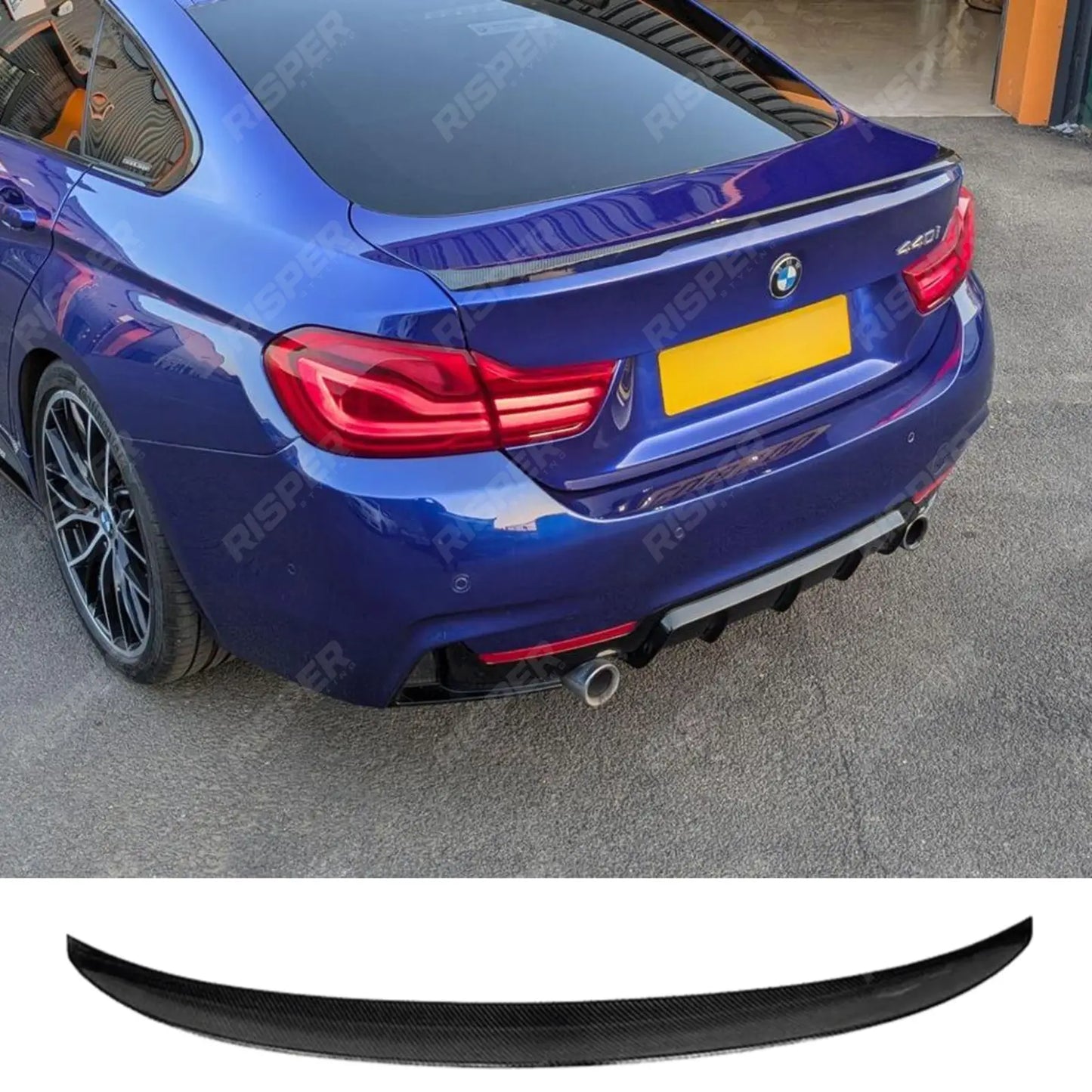 Bmw 4 Series F36 M Sport 2014-2020 Gran Coupe - MP Style Rear Spoiler In Carbon Look