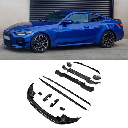 BMW 4 Series G22 2020+ M Sport - Gloss Black Full Aero Kit with Exhaust Tips - TMC Motorsport