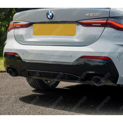 BMW 4 Series G22 2020+ M Sport - Gloss Black Full Aero Kit with Exhaust Tips