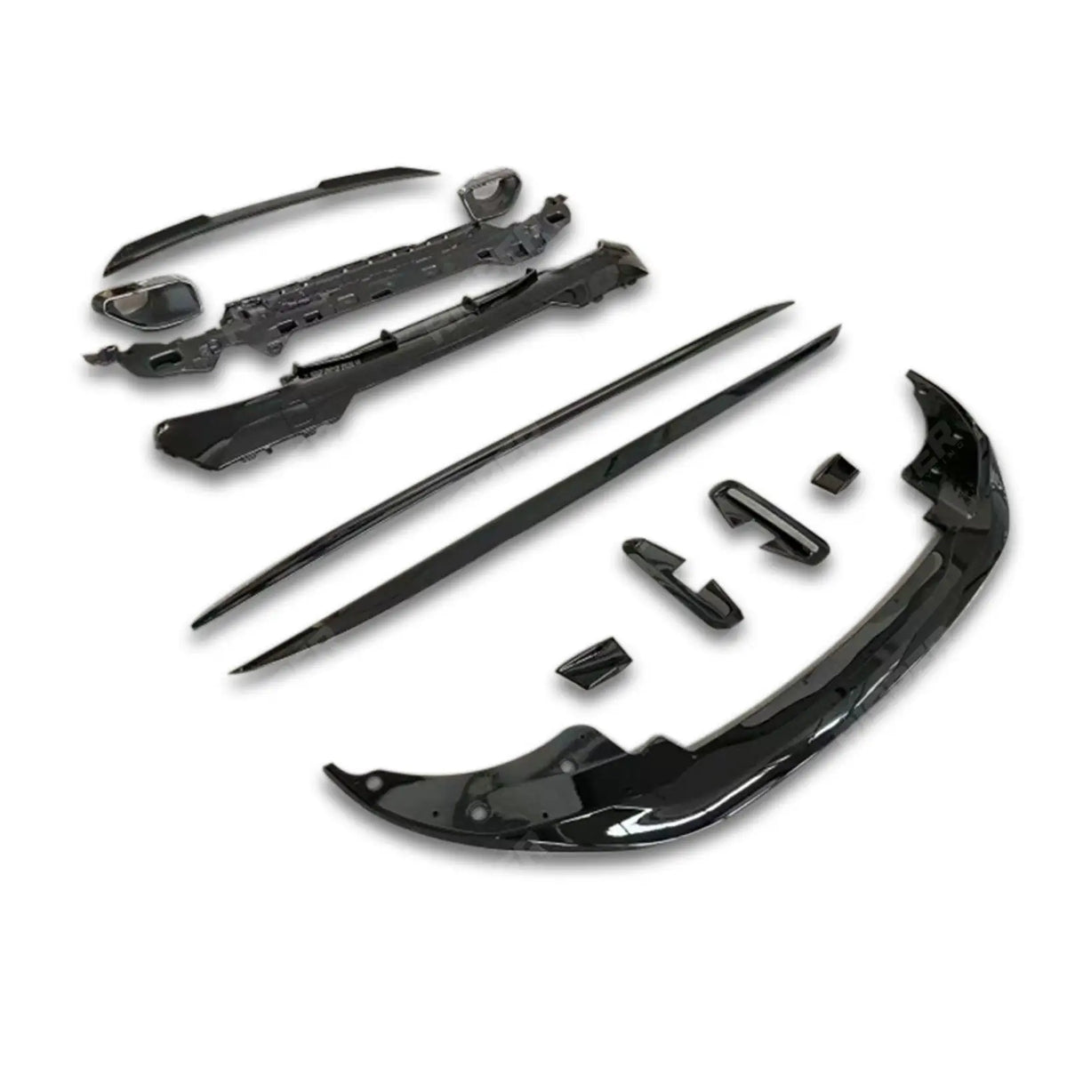 Full Aero Kit In Gloss Black with Exhaust Tips For BMW 4 Series G22 2020+ M Sport