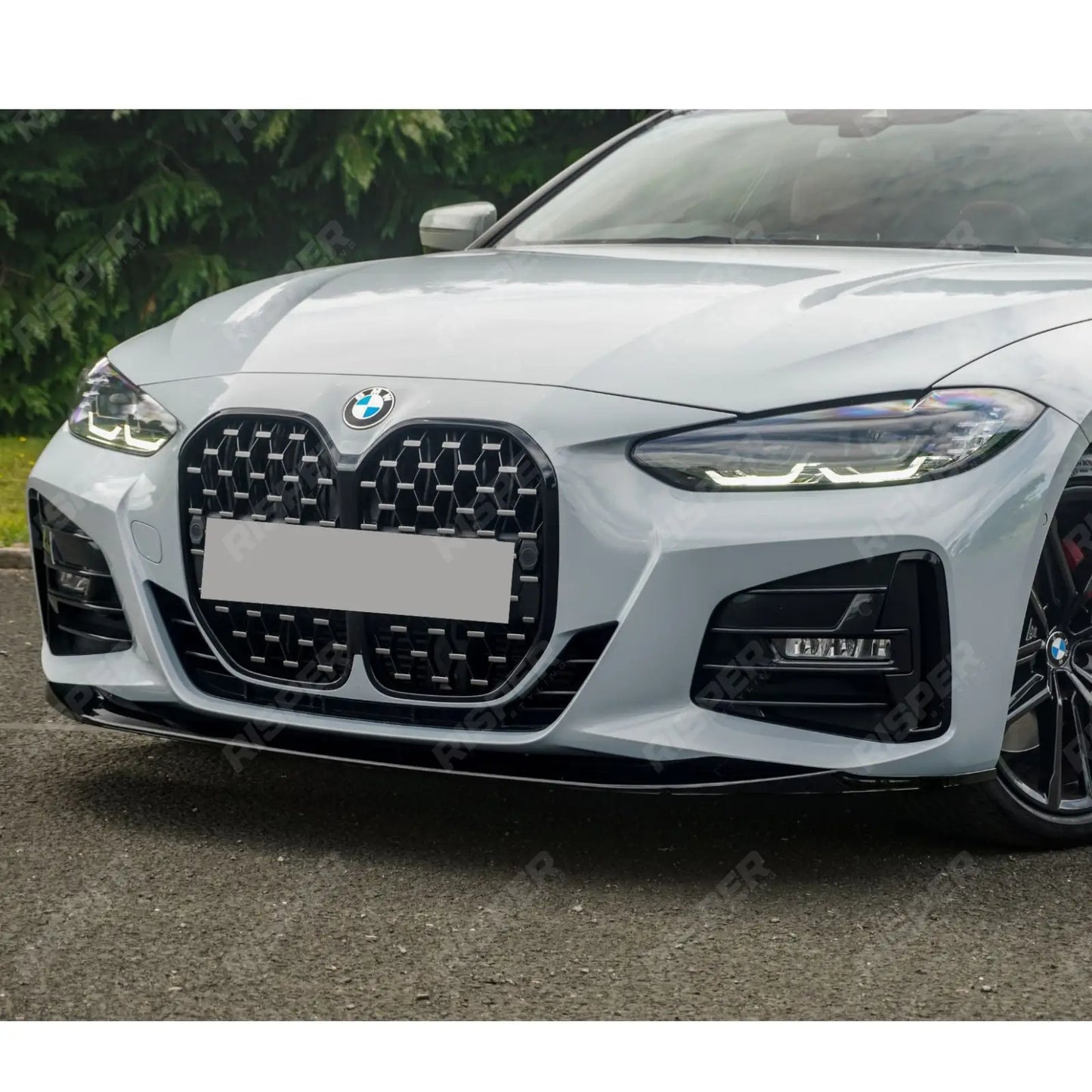 BMW 4 Series G22 2020+ M Sport - Gloss Black Full Aero Kit with Exhaust Tips