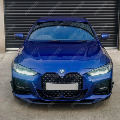 BMW 4 Series G22 2020+ M Sport - Gloss Black Full Aero Kit with Exhaust Tips