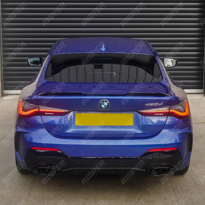Full Aero Kit In Gloss Black with Exhaust Tips For BMW 4 Series G22 2020+ M Sport