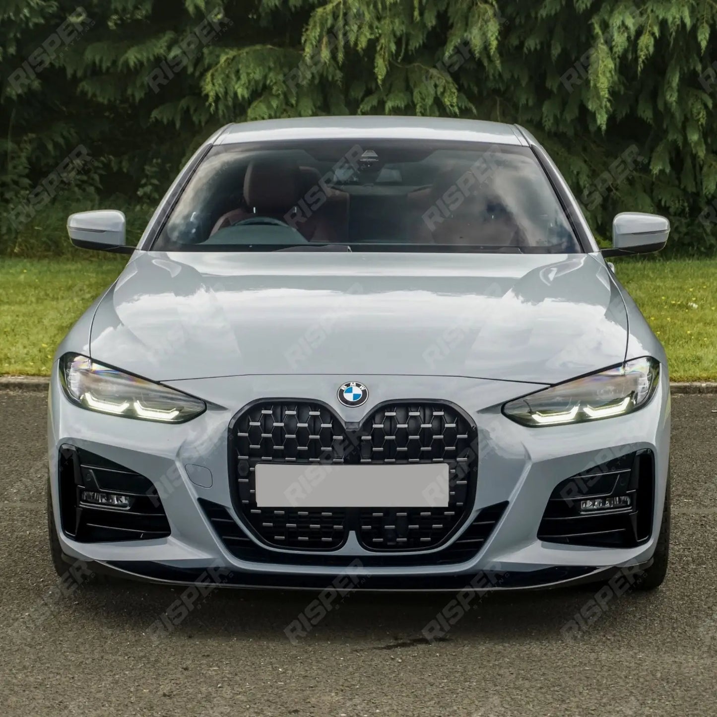 BMW 4 Series G22 2020+ M Sport - Gloss Black Full Aero Kit with Exhaust Tips