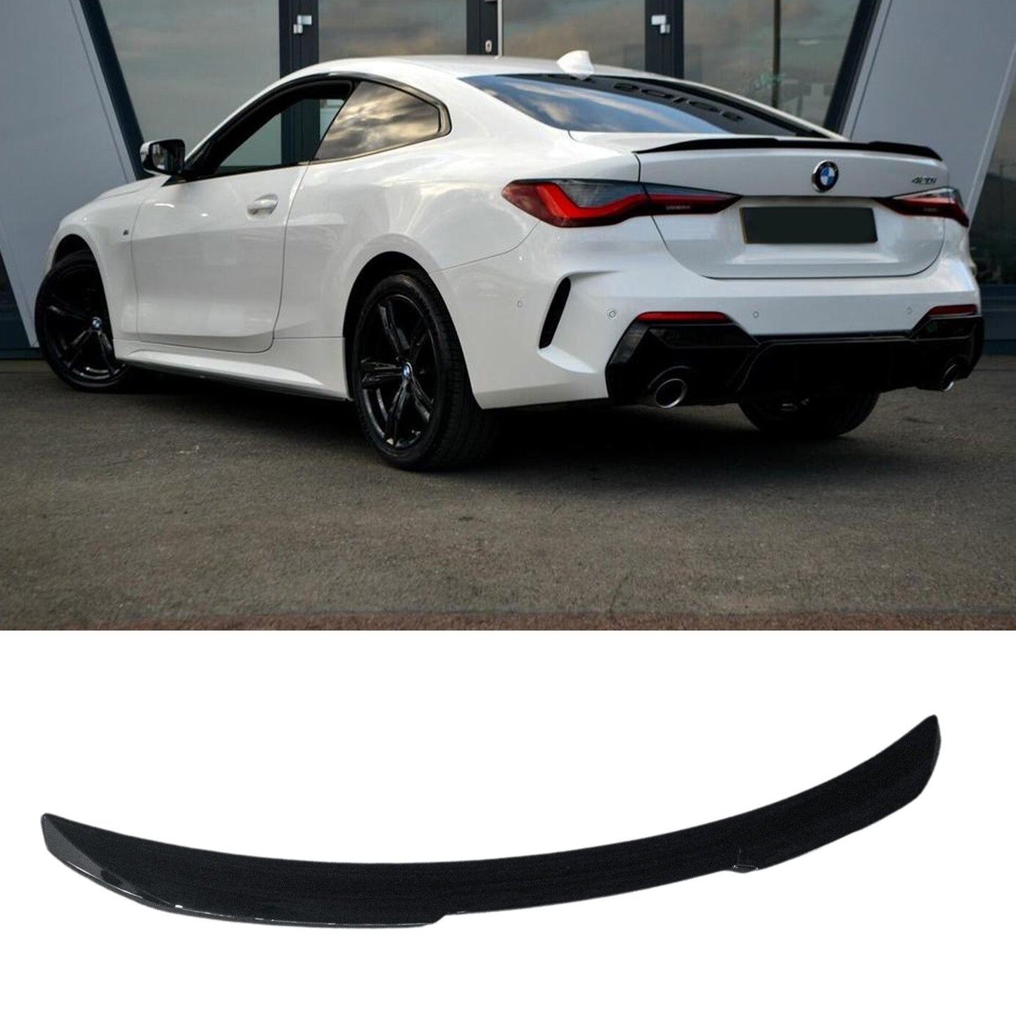 Bmw 4 Series G22 2020+ MP Rear Spoiler In Gloss Black - TMC Motorsport