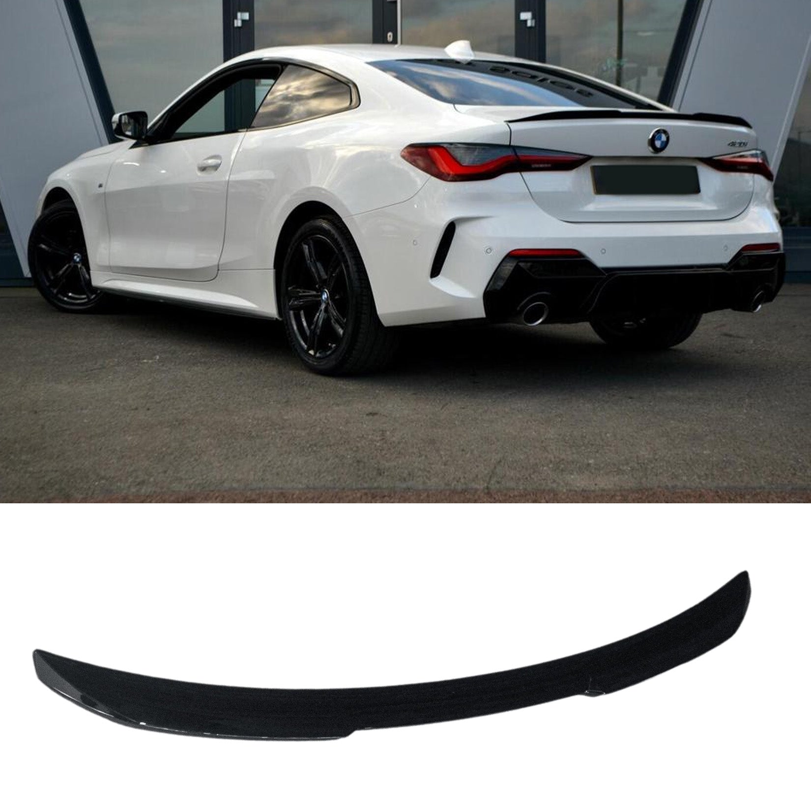 Bmw 4 Series G22 2020+ MP Rear Spoiler In Gloss Black - TMC Motorsport