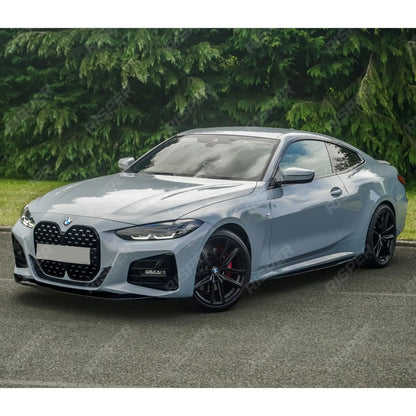 BMW 4 Series G22 M Sport 2020+ Side Skirt Splitters in Gloss Black